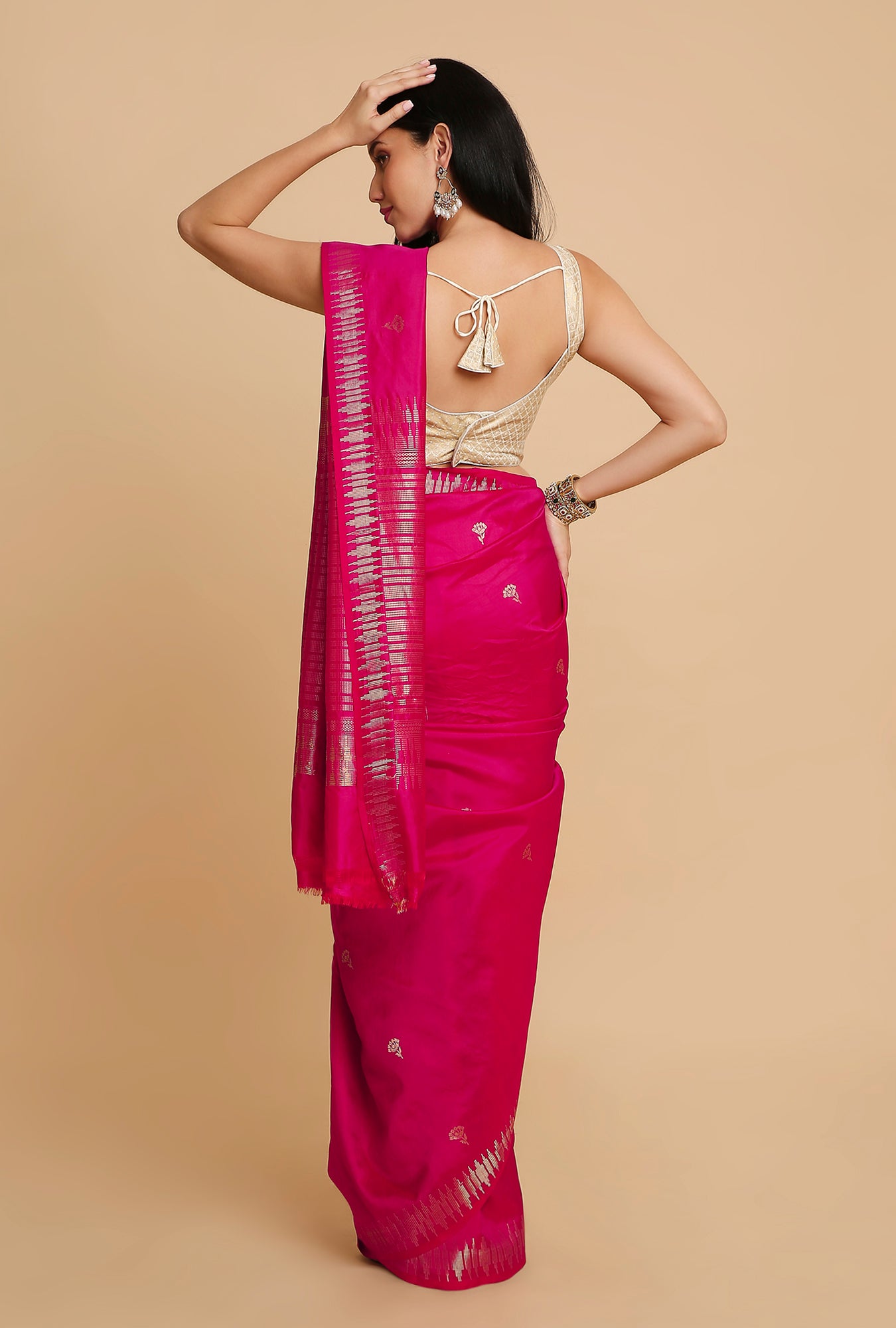 RANI PINK PUNA SILK SAREE