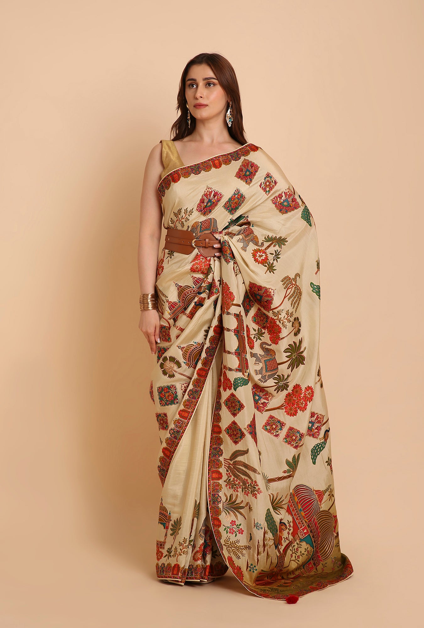 MUSTER PICHWAI MOOGA SAREE