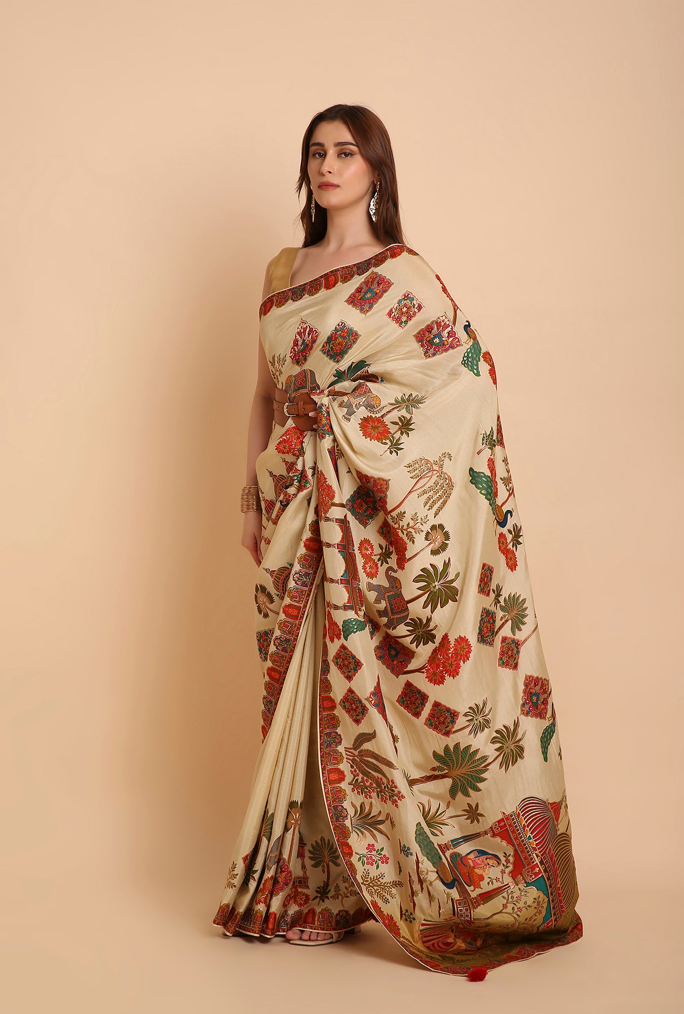 MUSTER PICHWAI MOOGA SAREE