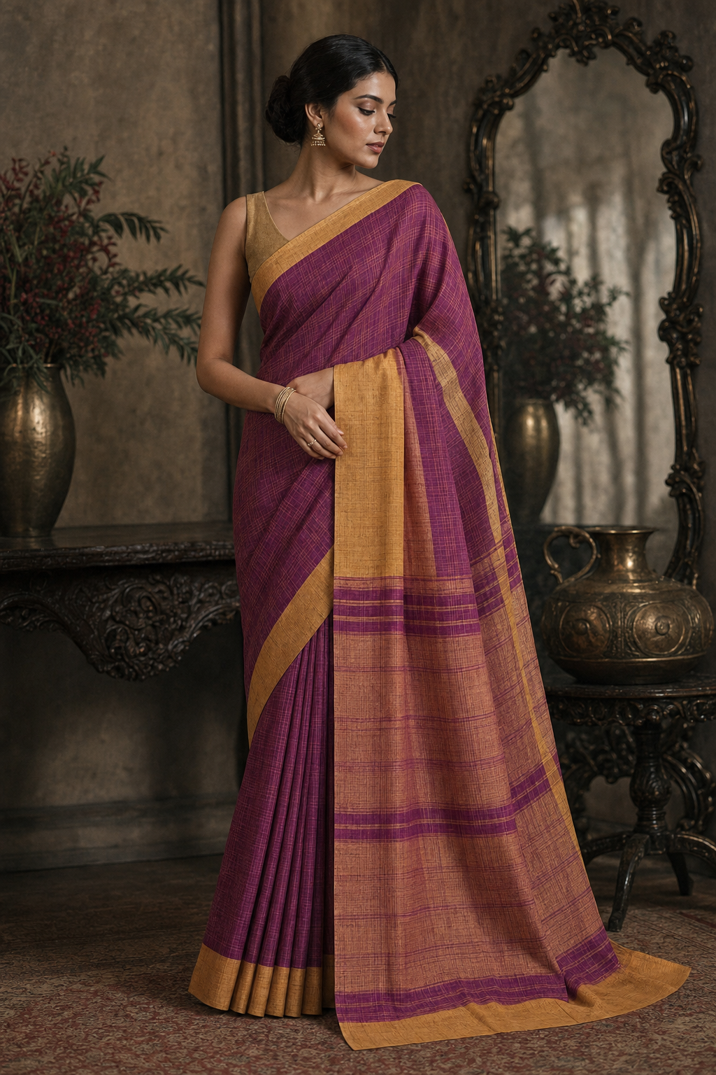 Royal Magenta South Silk - Front View