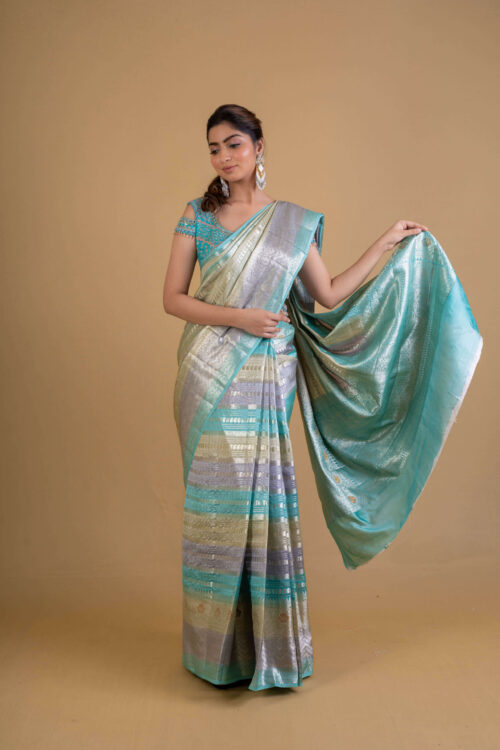 Rankat Tri Colour Chiniya Silk