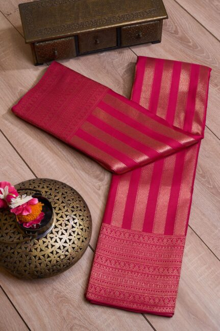 Arc Pink Kanchipuram Silk Saree