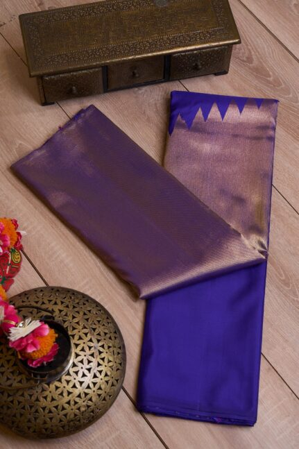 Blue Kanchipuram Silk Saree