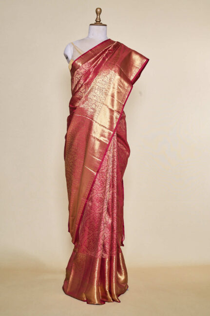 Kanchi Maroon Kanchipuram Silk Saree