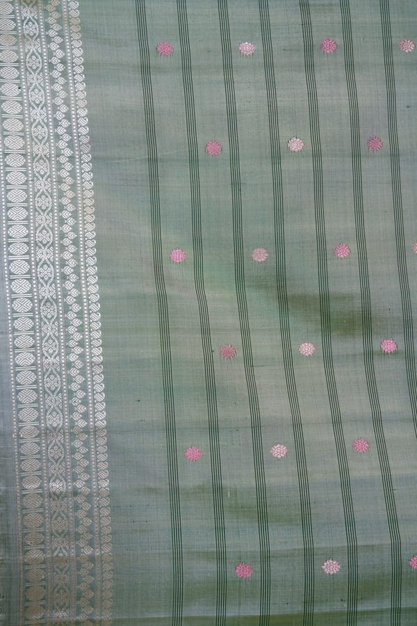 Chikoo Gadhwal Silk Saree