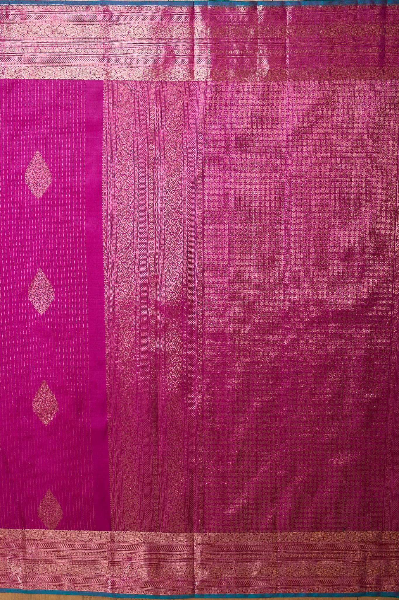 Dark Magenta South Silk Saree