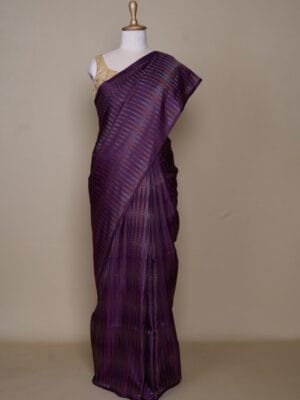 Dark Purple South Soft Silk Saree