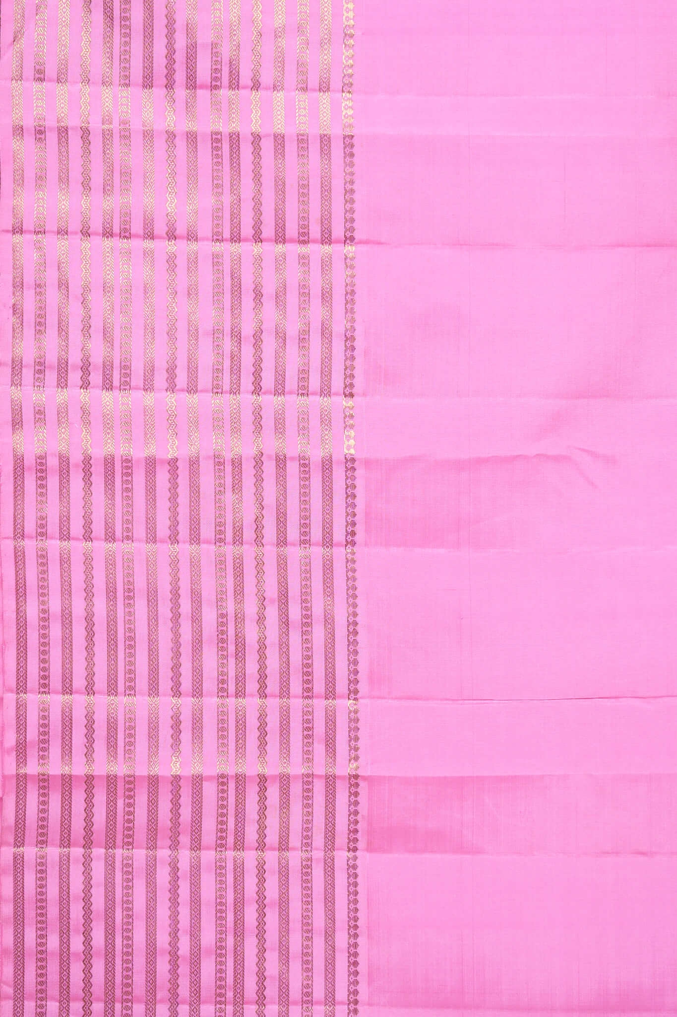 Fanta With Baby Pink Border Kanchipuram Real Zari Silk Saree