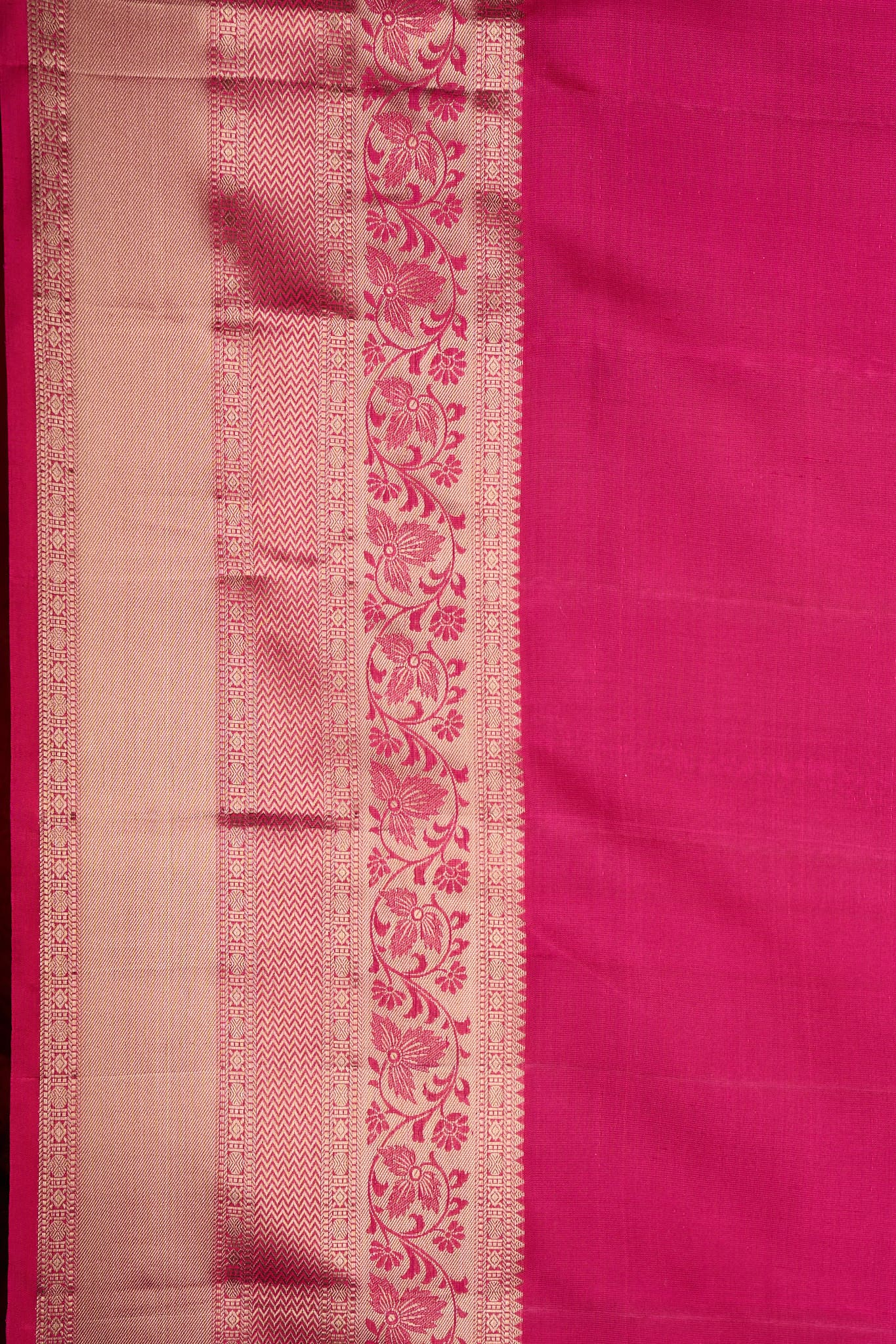 Hot Pink South Silk Saree