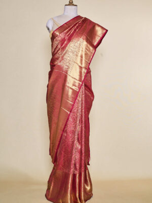 Kanchi Maroon Kanchipuram Silk Saree
