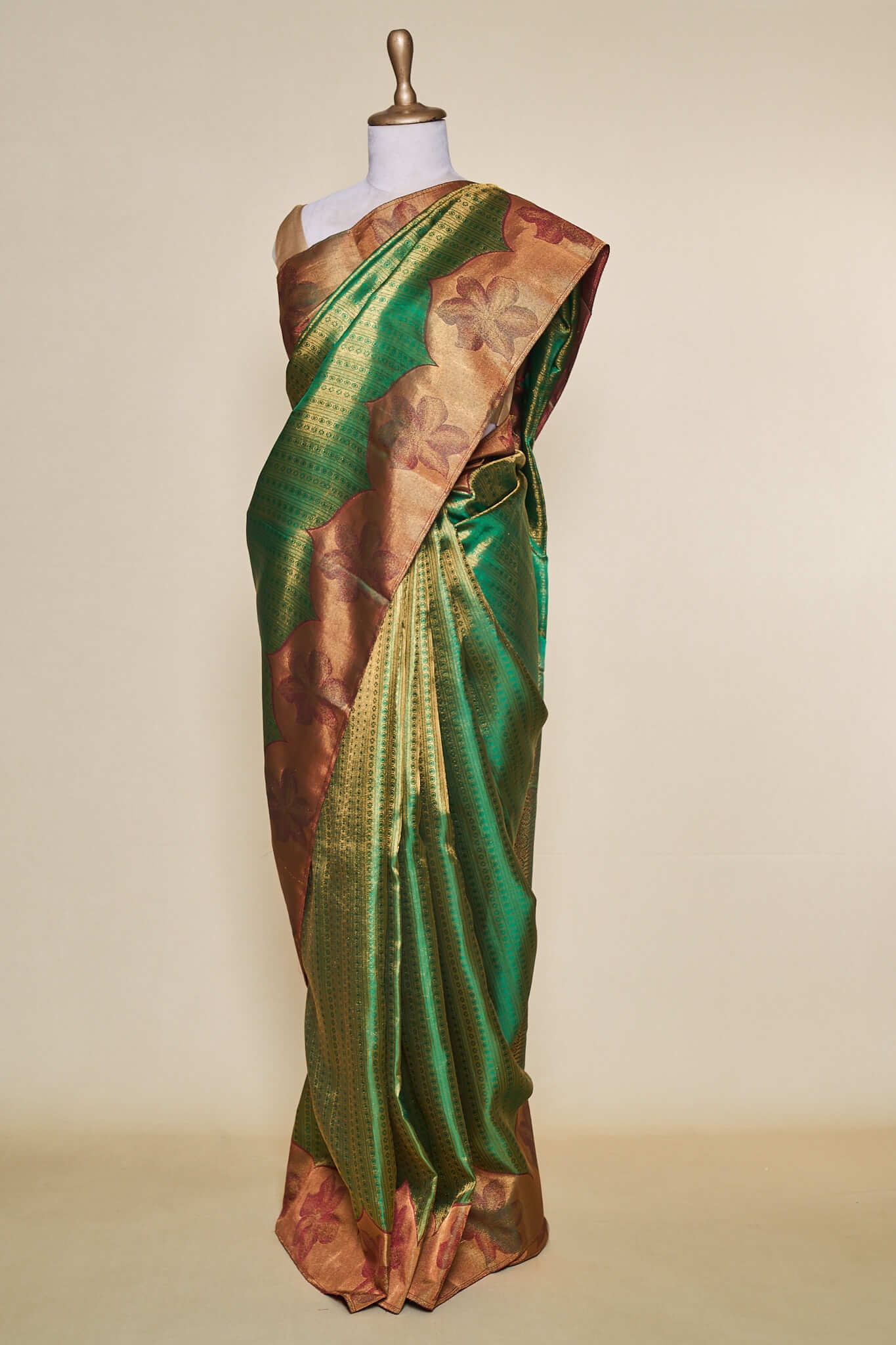 Modern Designed Digital Kanchipuram Silk Saree
