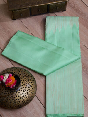 Pista Dual Shade Kanchipuram Silk Saree