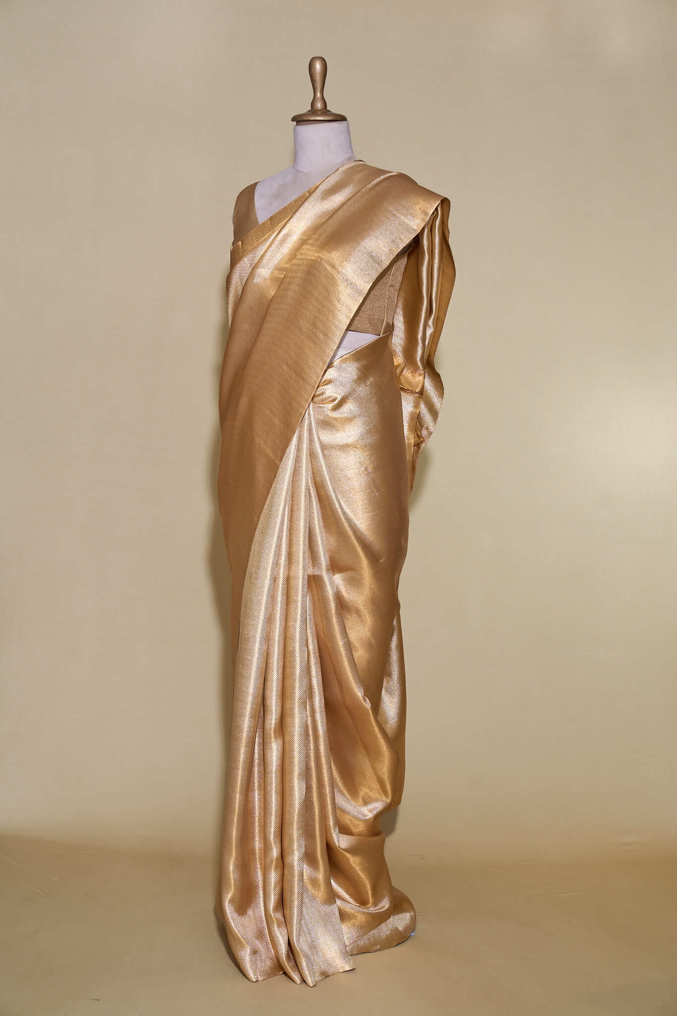 Superior Golden South Brocade Silk Saree
