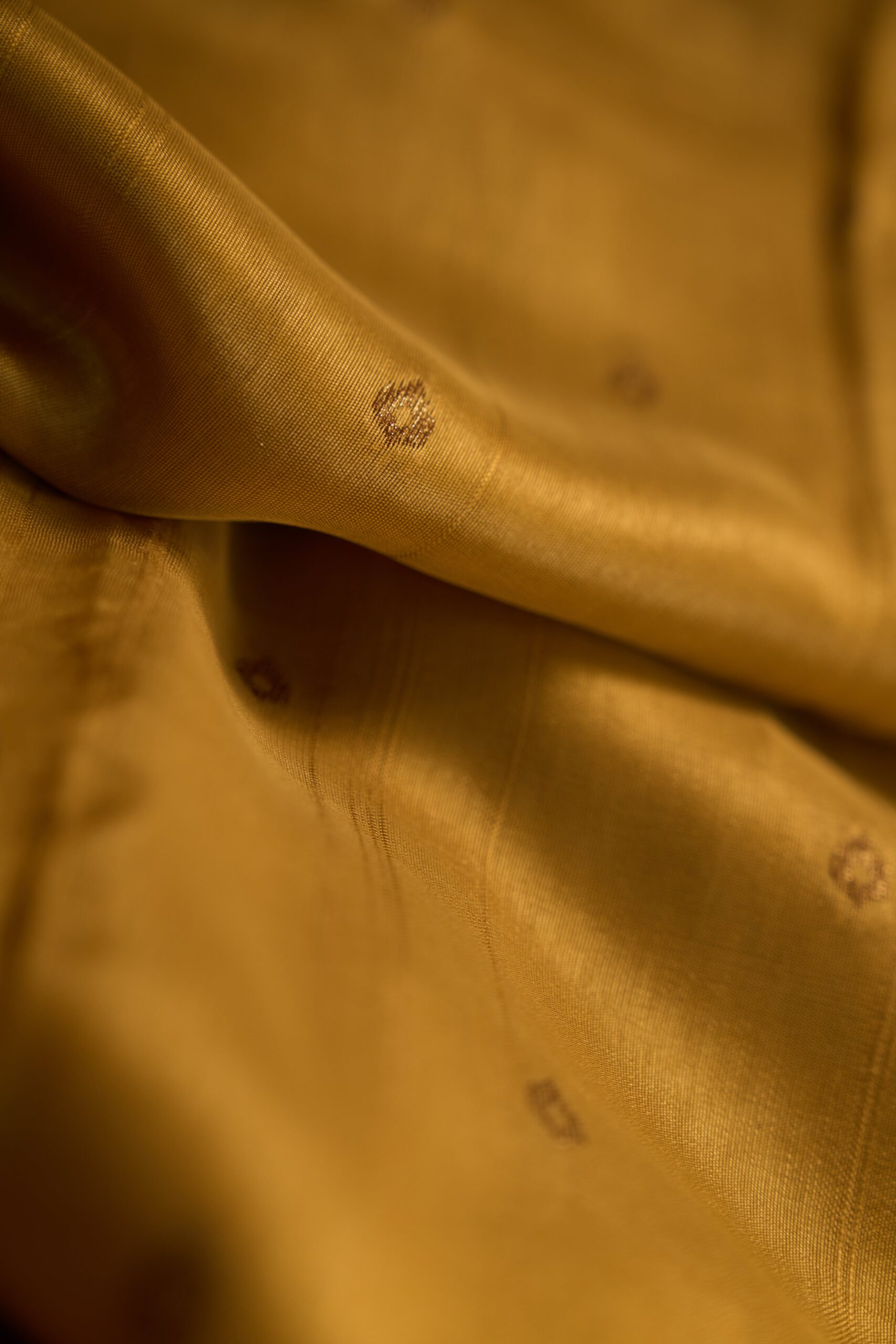 Tussar mustered antique zari raw Tussar saree